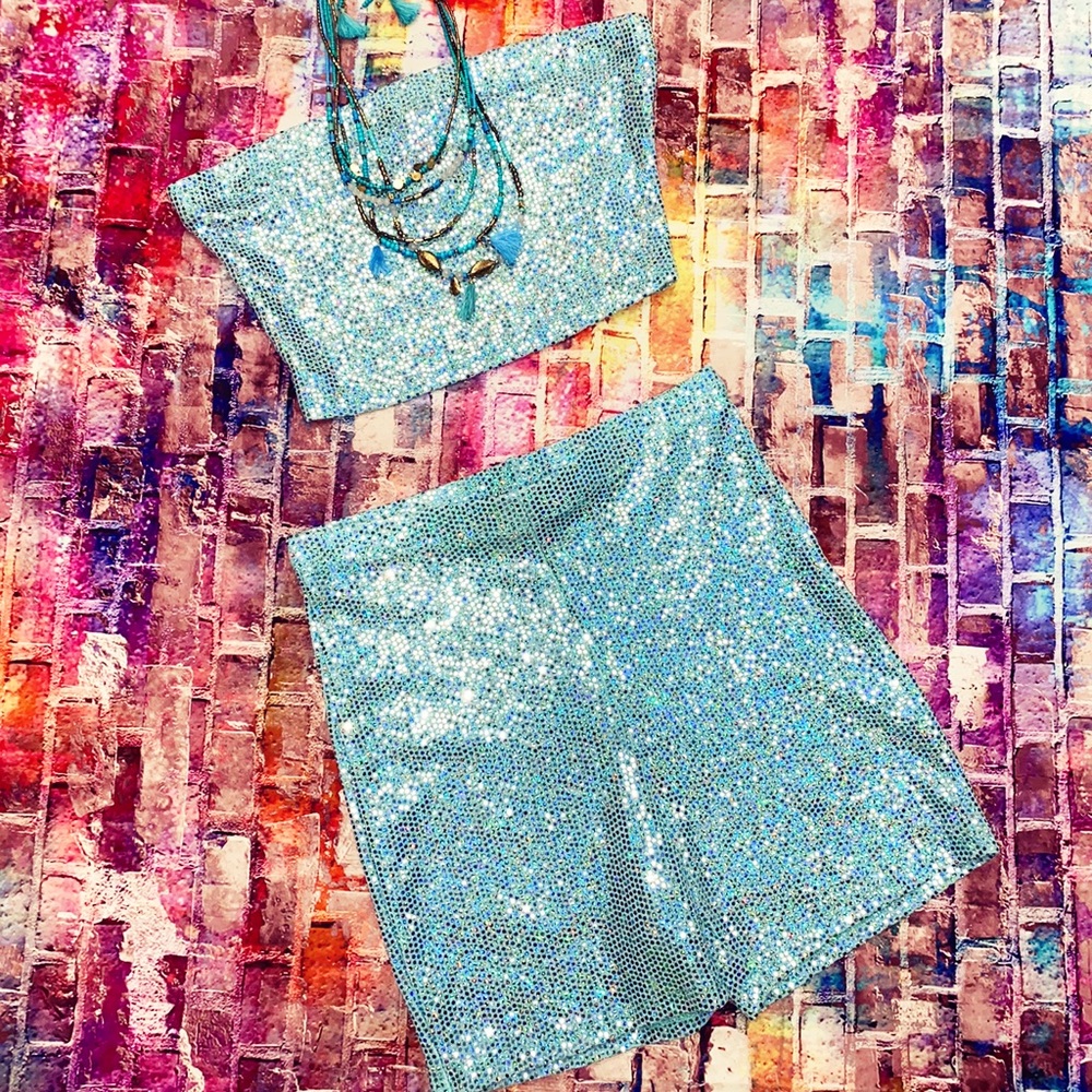 2pc Halter shorts set